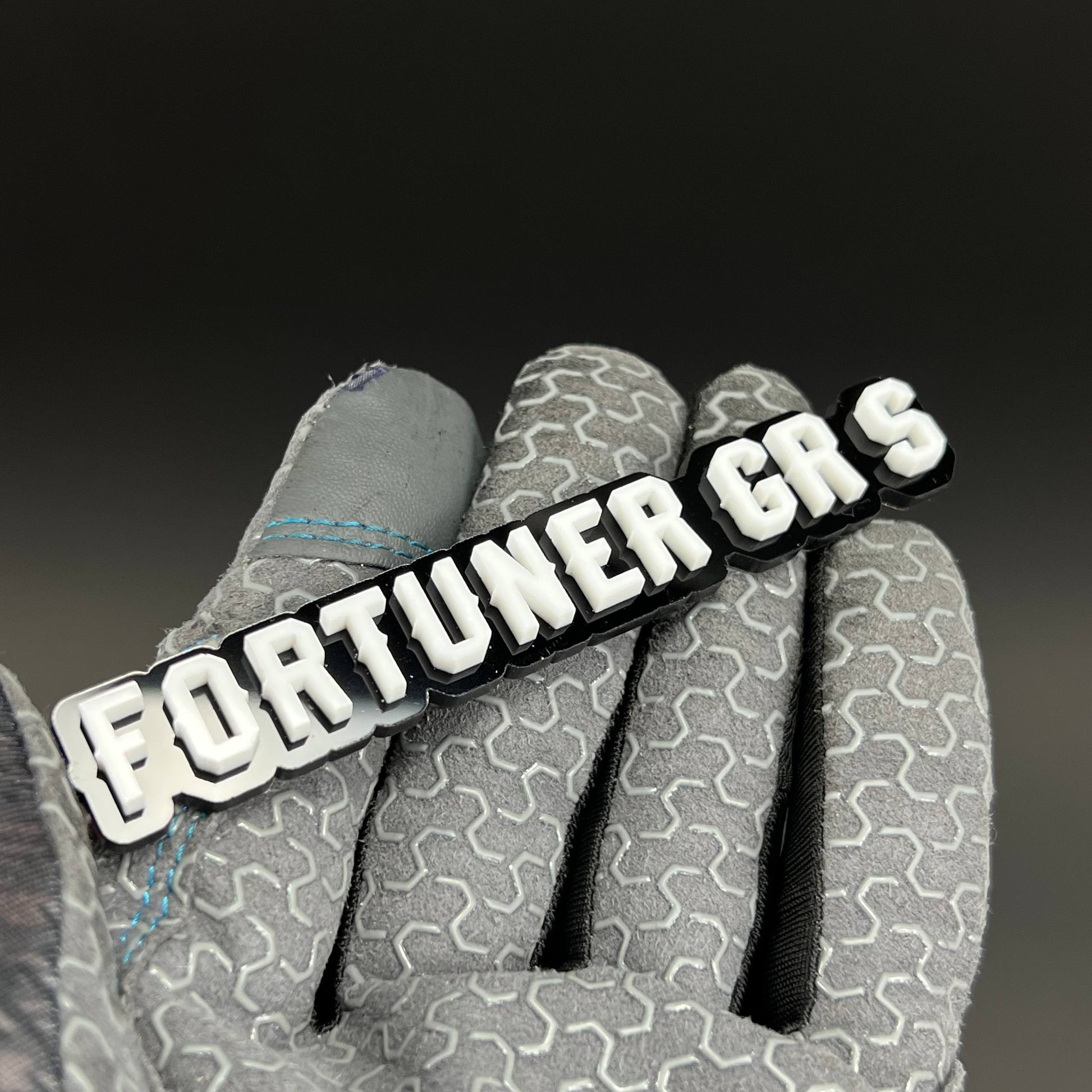1PC FORTUNER GR S 3D Acrylic Badge - Car Truck Emblem Fender Tailgate Trunk Sticker