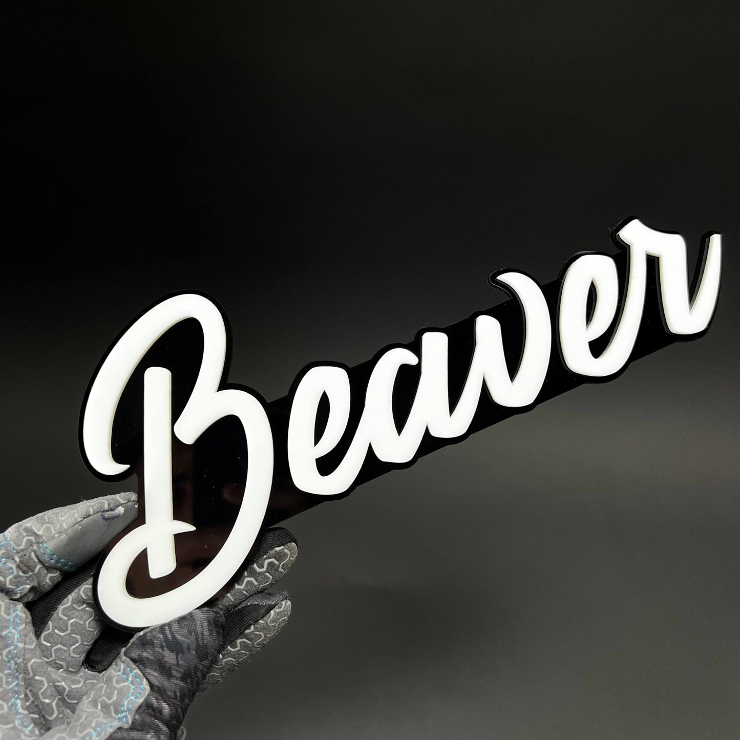 1PC Beaver 3D Acrylic Badge - Car Truck Emblem Fender Tailgate Trunk Sticker
