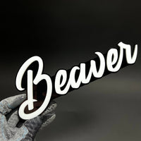 1PC Beaver 3D Acrylic Badge - Car Truck Emblem Fender Tailgate Trunk Sticker