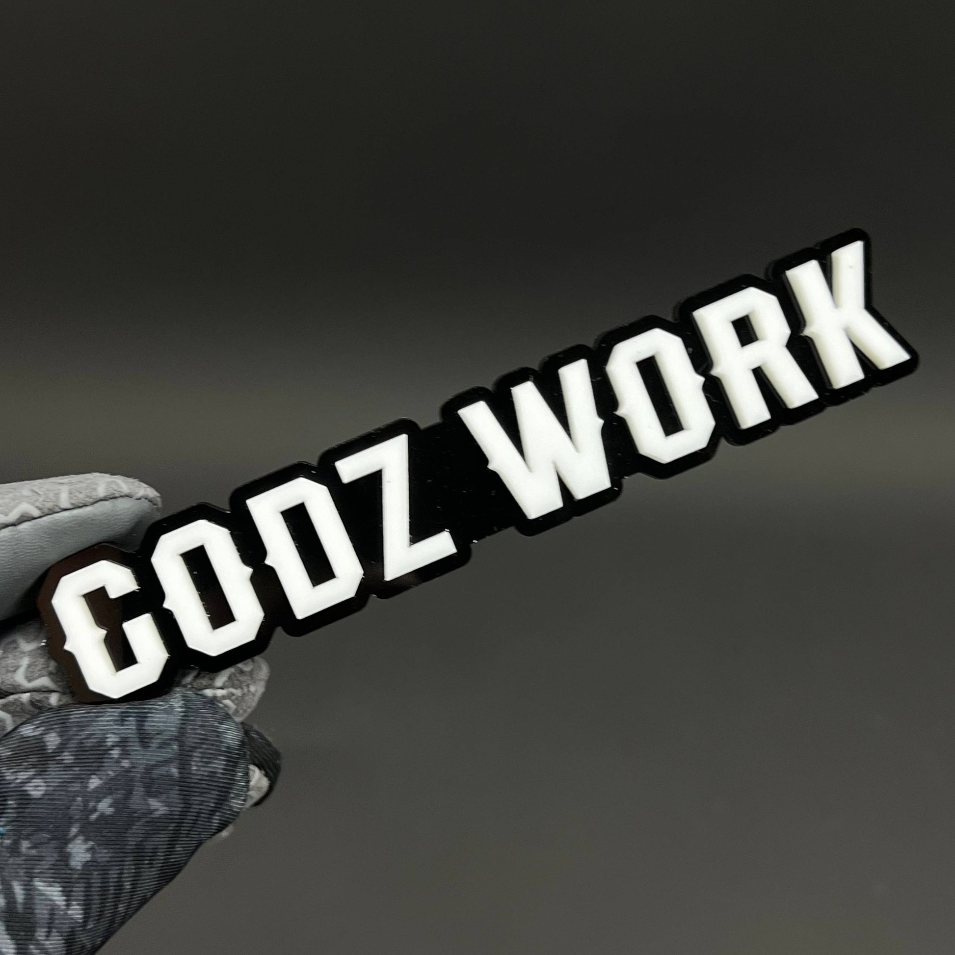 1PC CODZ WORK 3D Acrylic Badge - Car Truck Emblem Fender Tailgate Trunk Sticker