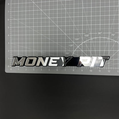 1PC MONEY PIT 3D Acrylic Badge - Car Truck Emblem Fender Tailgate Trunk Sticker
