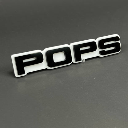 1PC POPS 3D Acrylic Badge - Car Truck Emblem Fender Tailgate Trunk Sticker