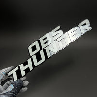 1PC OBS THUNDER 3D Acrylic Badge - Car Truck Emblem Fender Sticker