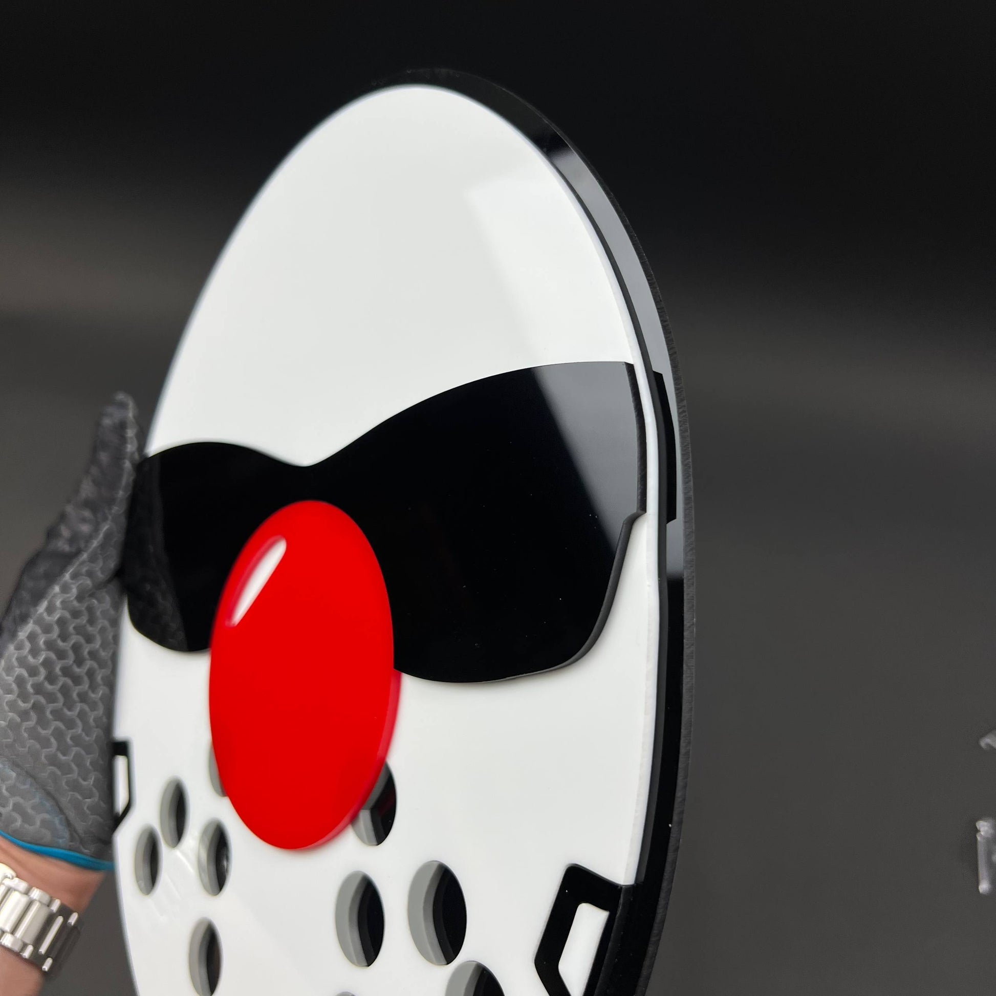 1PC Hockey Mask 3D Acrylic Badge - Car Truck Emblem Fender Sticker