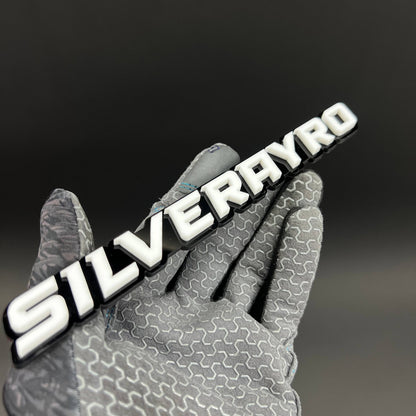 1PC SILVERAYRO 3D Acrylic Badge - Car Truck Emblem Fender Tailgate Trunk Sticker