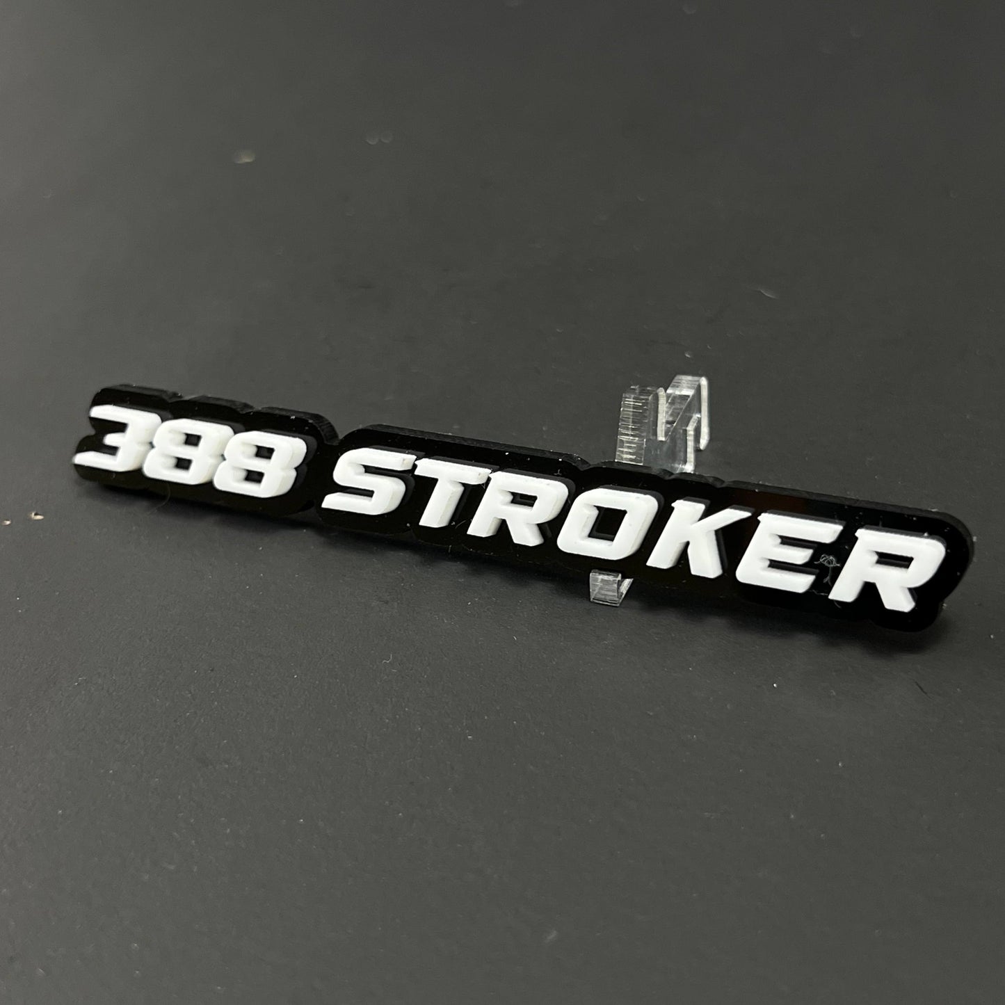 1PC 388 STROKER 3D Acrylic Badge - Car Truck Emblem Fender Sticker