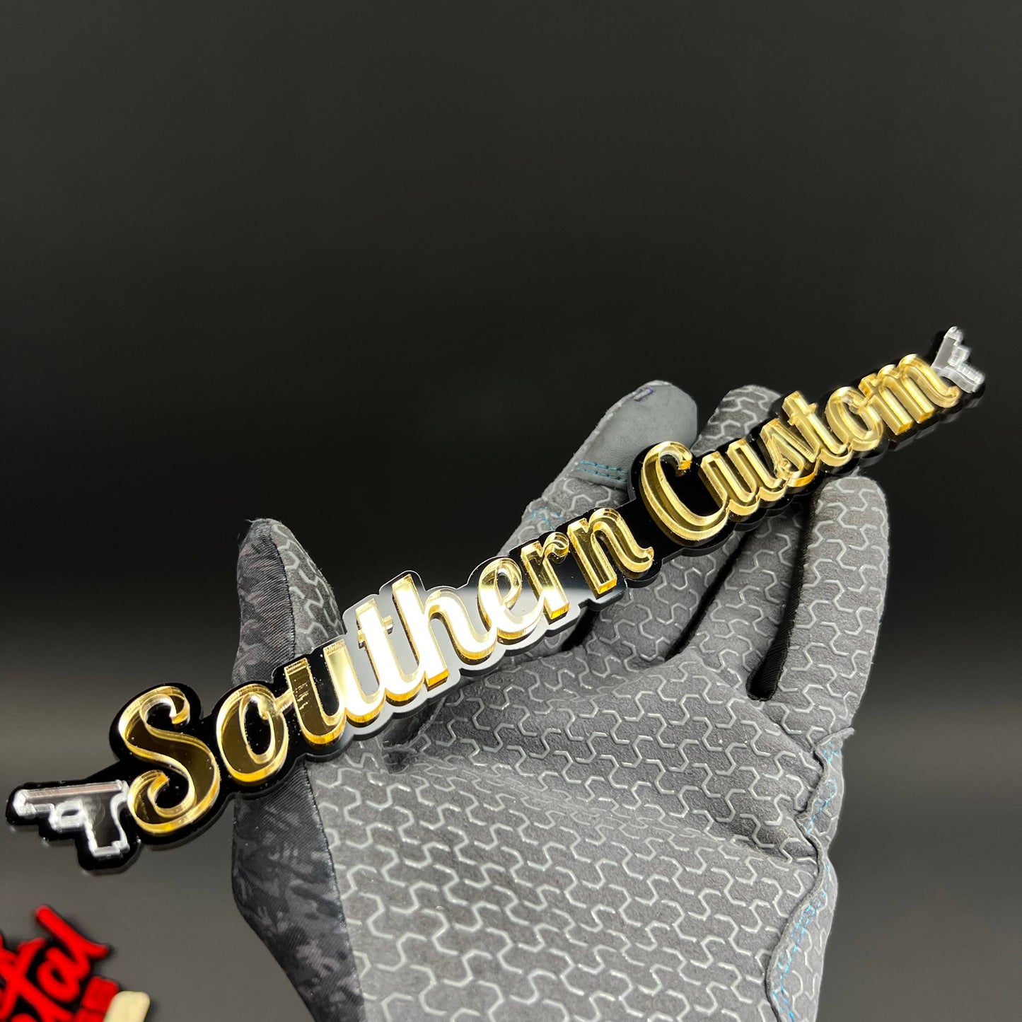 1PC Southern Custom 3D Acrylic Badge - Car Truck Emblem Fender Tailgate Trunk Sticker