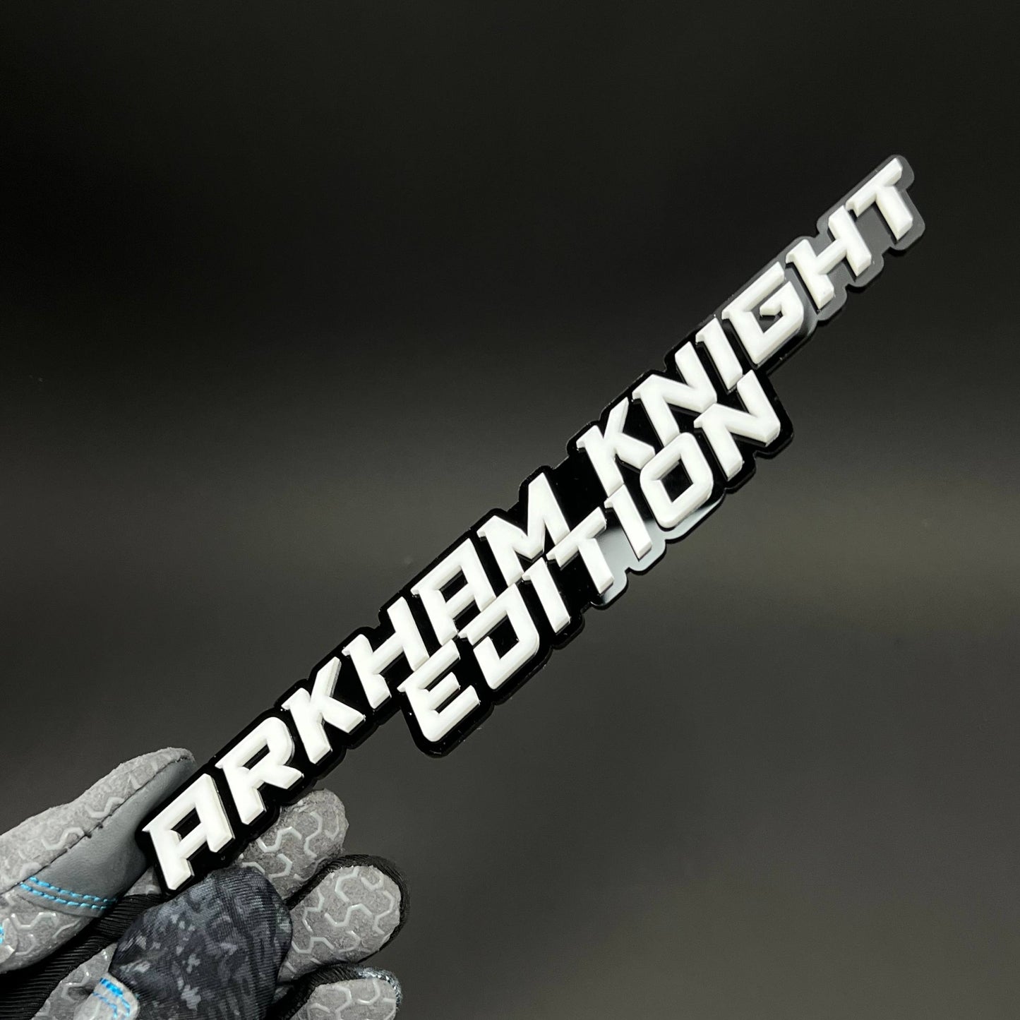 1PC ARKHAM KNIGHT EDITION 3D Acrylic Badge - Car Truck Emblem Fender Sticker