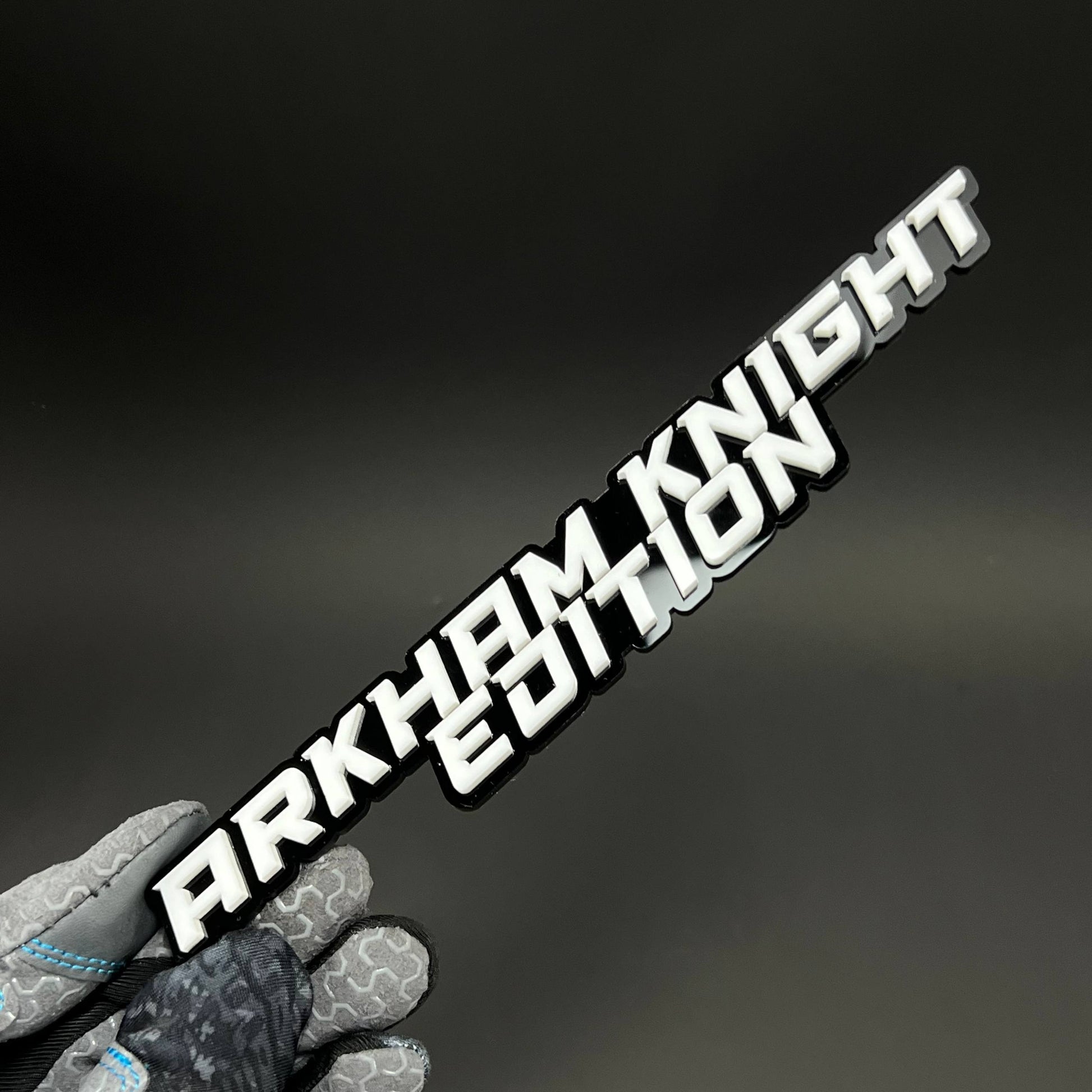 1PC ARKHAM KNIGHT EDITION 3D Acrylic Badge - Car Truck Emblem Fender Sticker
