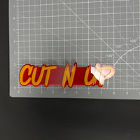 1PC CUT N UP 3D Acrylic Badge - Car Truck Emblem Fender Tailgate Trunk Sticker