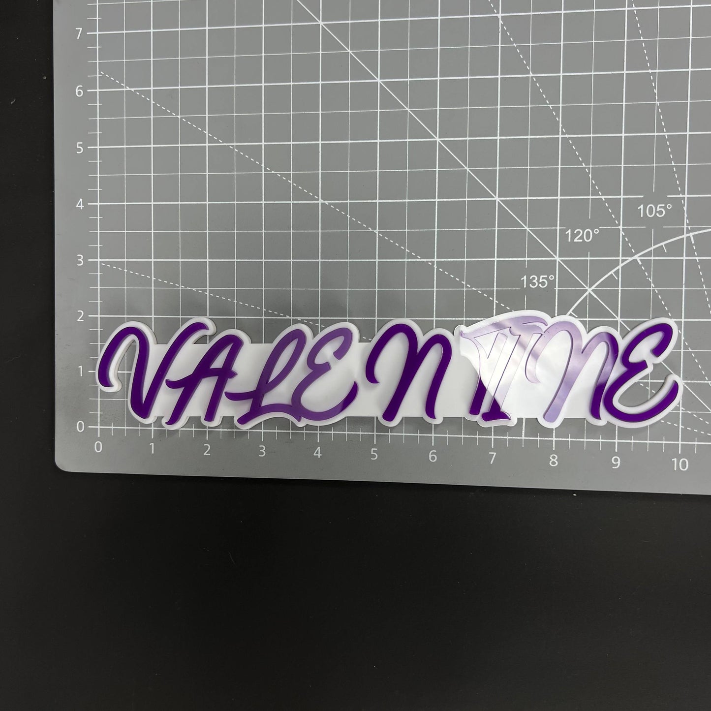 1PC VALENTINE 3D Acrylic Badge - Car Truck Emblem Fender Tailgate Trunk Sticker