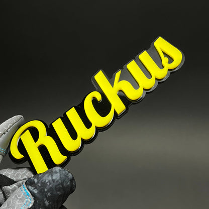 1PC Ruckus 3D Acrylic Badge - Car Truck Emblem Fender Tailgate Trunk Sticker