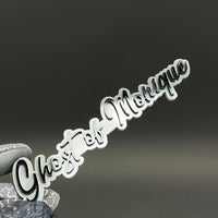 1PC Ghost of Monique 3D Acrylic Badge - Car Truck Emblem Fender Sticker