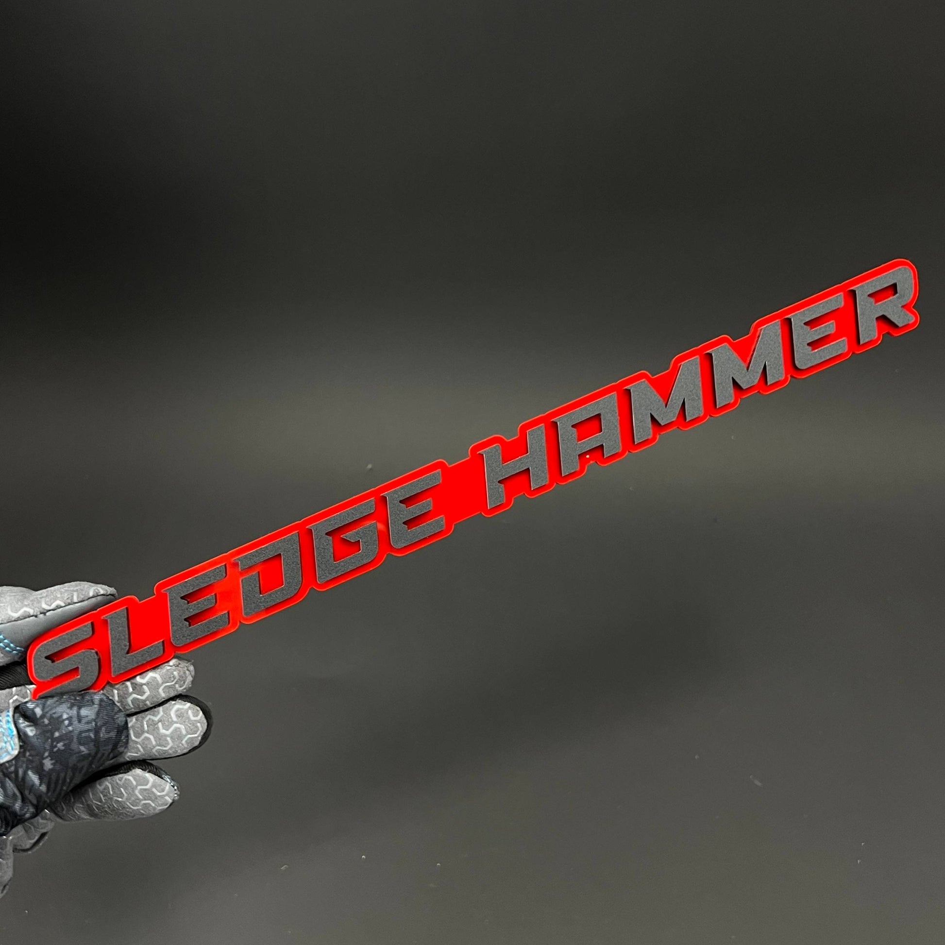 1PC SLEDGE HAMMER 3D Acrylic Badge - Car Truck Emblem Fender Sticker