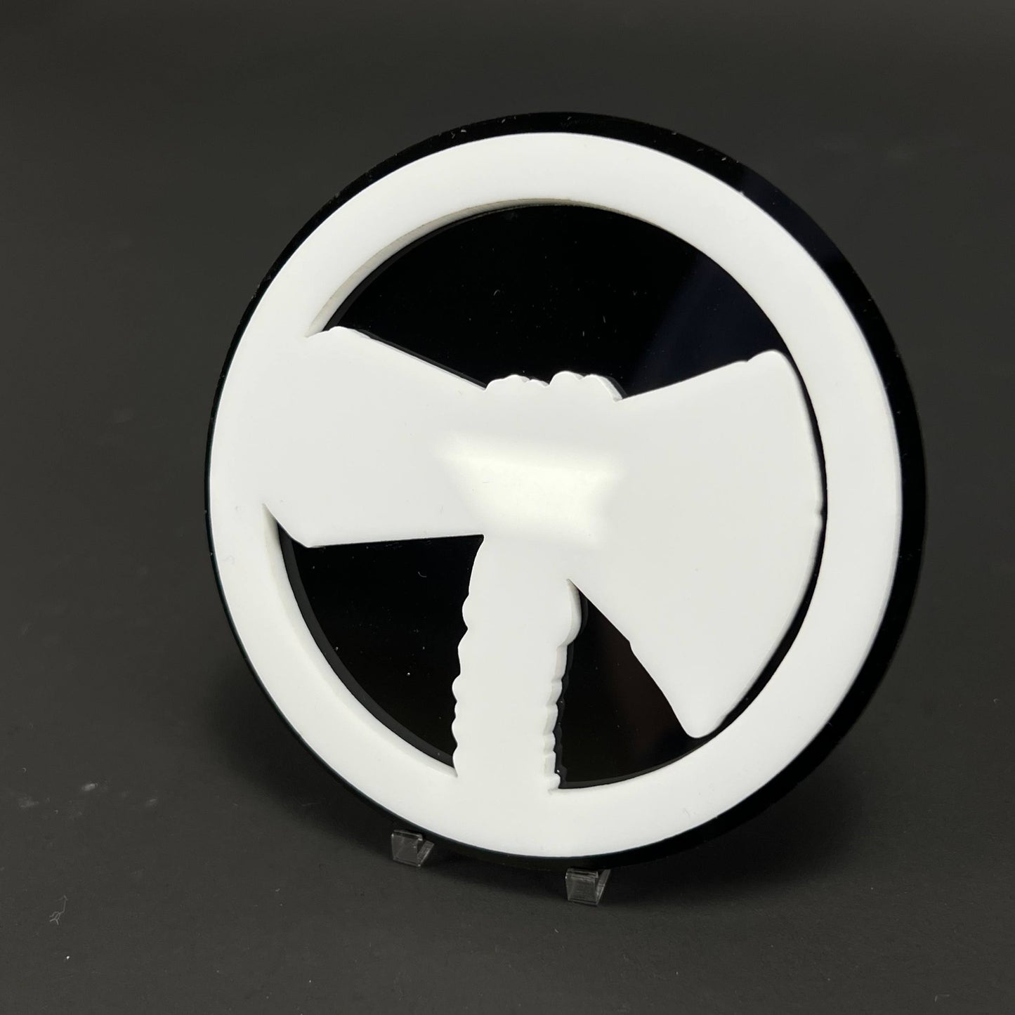 1PC Axe Emblem 3D Acrylic Badge - Car Truck Emblem Fender Tailgate Trunk Sticker
