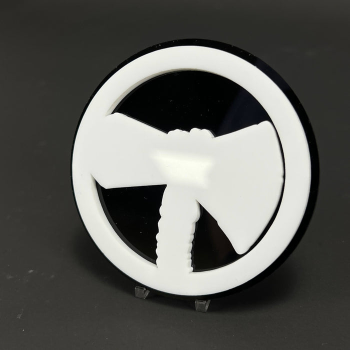 1PC Axe Emblem 3D Acrylic Badge - Car Truck Emblem Fender Tailgate Trunk Sticker