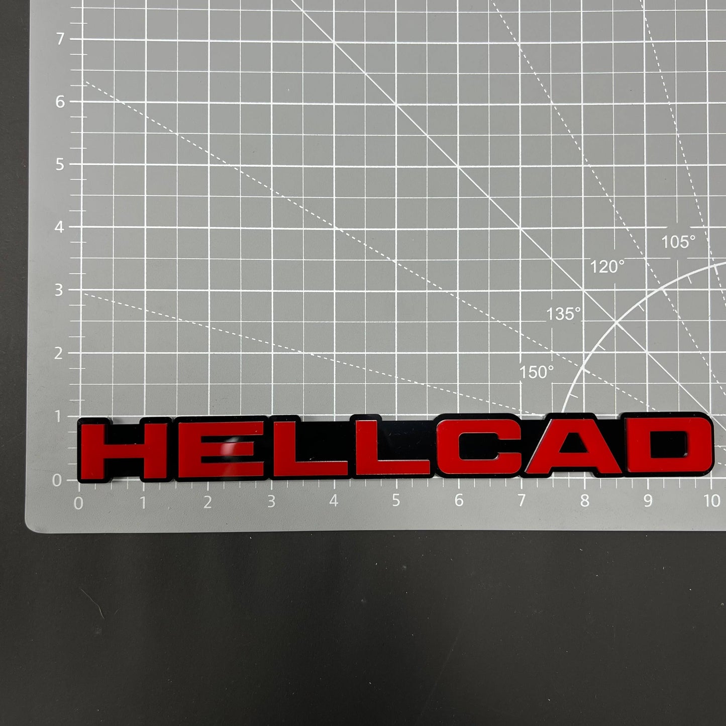 1PC HELLCAD 3D Acrylic Badge - Car Truck Emblem Fender Tailgate Trunk Sticker
