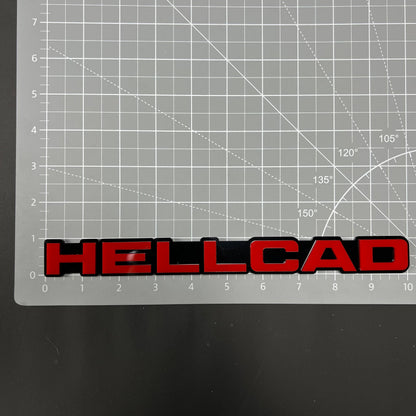 1PC HELLCAD 3D Acrylic Badge - Car Truck Emblem Fender Tailgate Trunk Sticker