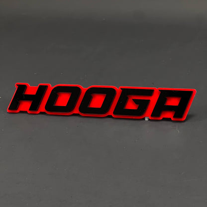 1PC HOOGA 3D Acrylic Badge - Car Truck Emblem Fender Tailgate Trunk Sticker