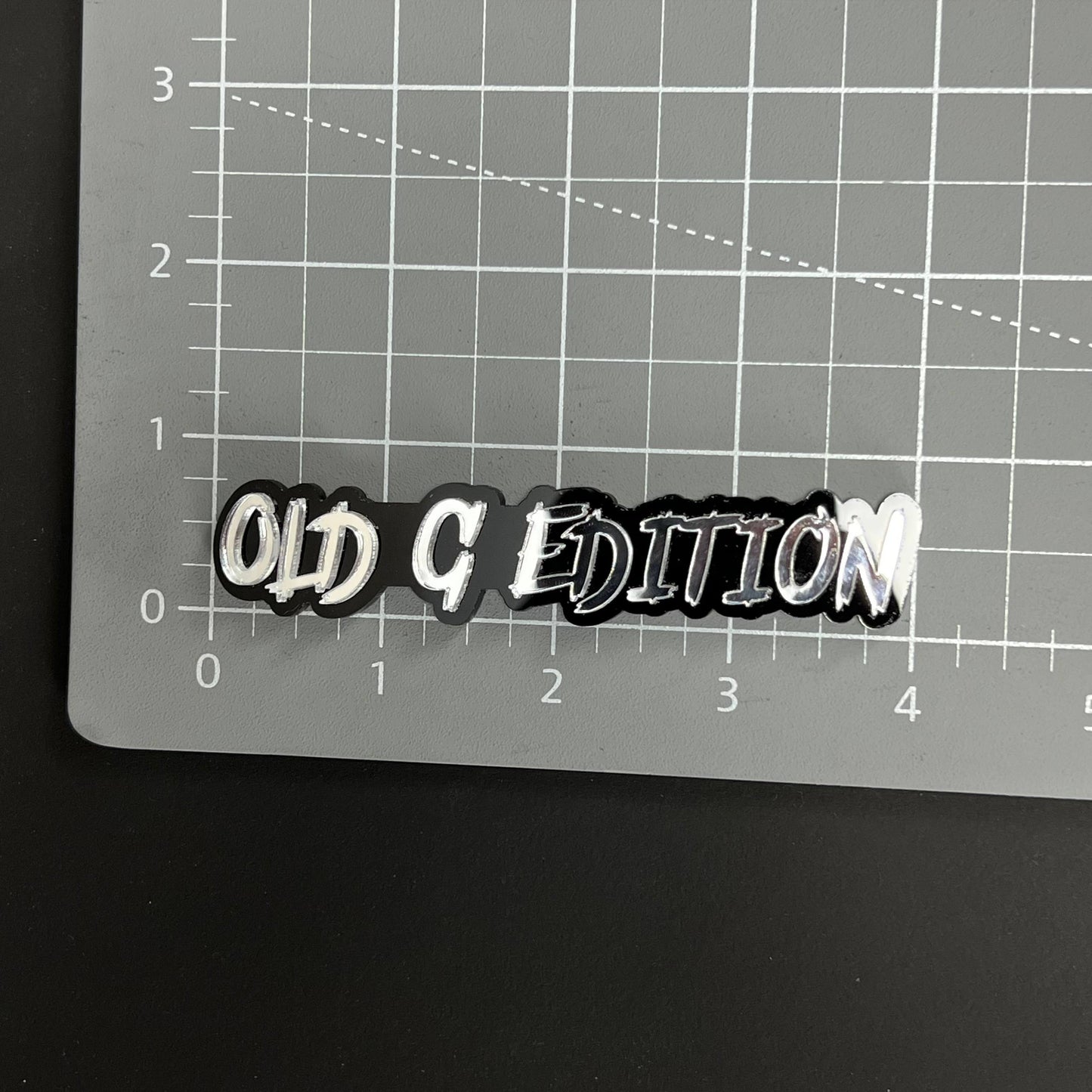 1PC OLD G EDITION 3D Acrylic Badge - Car Truck Emblem Fender Sticker