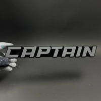 1PC CAPTAIN 3D Acrylic Badge - Car Truck Emblem Fender Tailgate Trunk Sticker
