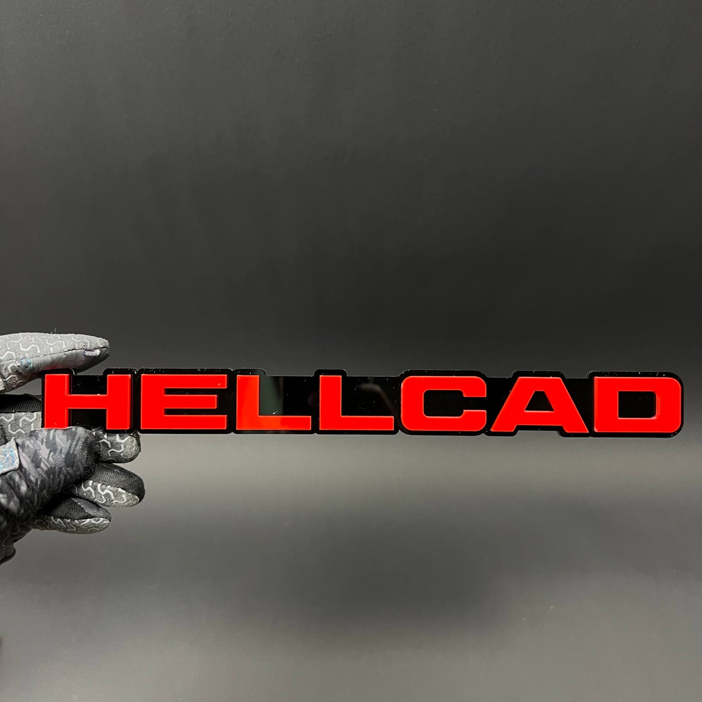 1PC HELLCAD 3D Acrylic Badge - Car Truck Emblem Fender Tailgate Trunk Sticker