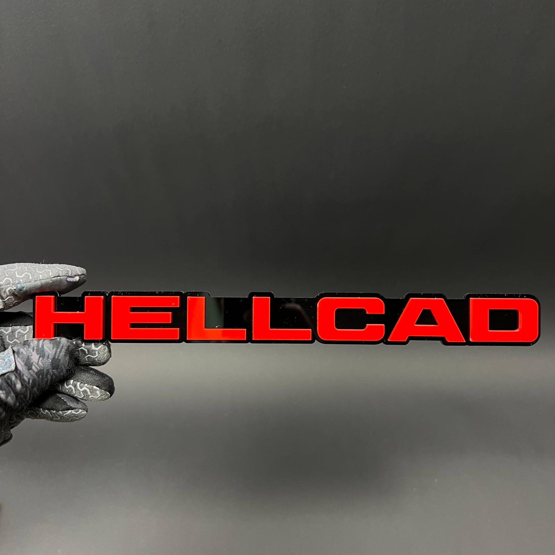 1PC HELLCAD 3D Acrylic Badge - Car Truck Emblem Fender Tailgate Trunk Sticker