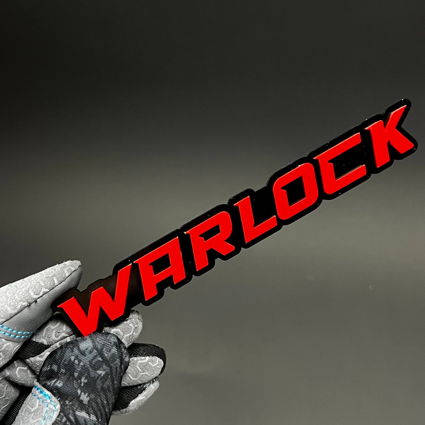1PC WARLOCK 3D Acrylic Badge - Car Truck Emblem Fender Tailgate Trunk Sticker