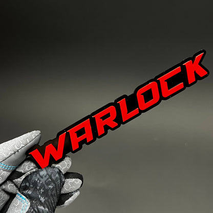 1PC WARLOCK 3D Acrylic Badge - Car Truck Emblem Fender Tailgate Trunk Sticker