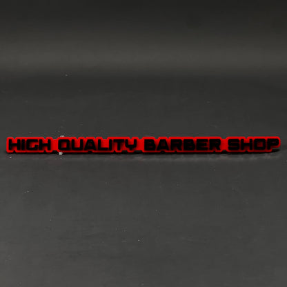 1PC HIGH QUALITY BARBER SHOP 3D Acrylic Badge - Car Truck Emblem Fender Sticker