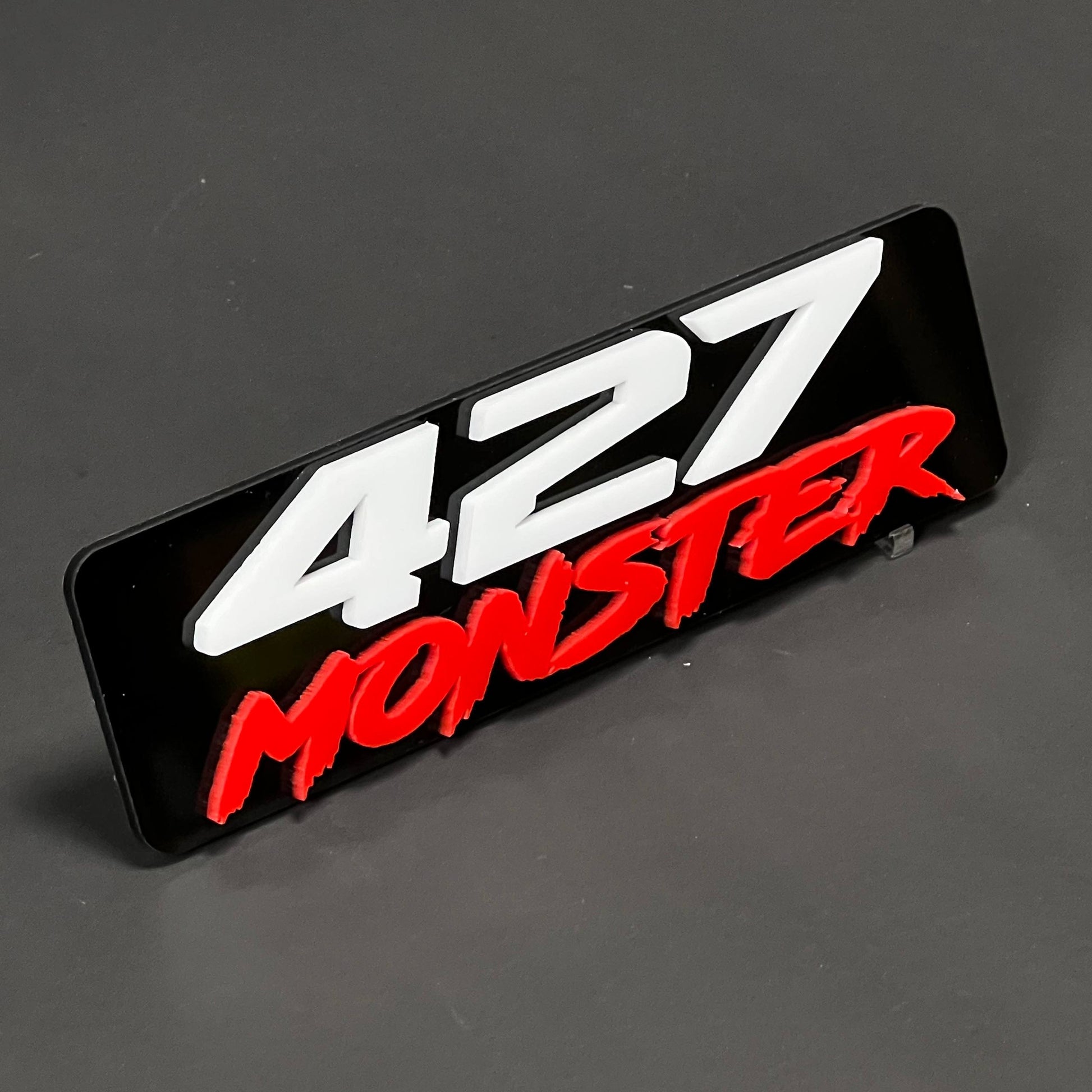 1PC 427 MONSTER 3D Acrylic Badge - Car Truck Emblem Fender Sticker