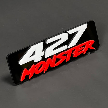 1PC 427 MONSTER 3D Acrylic Badge - Car Truck Emblem Fender Sticker