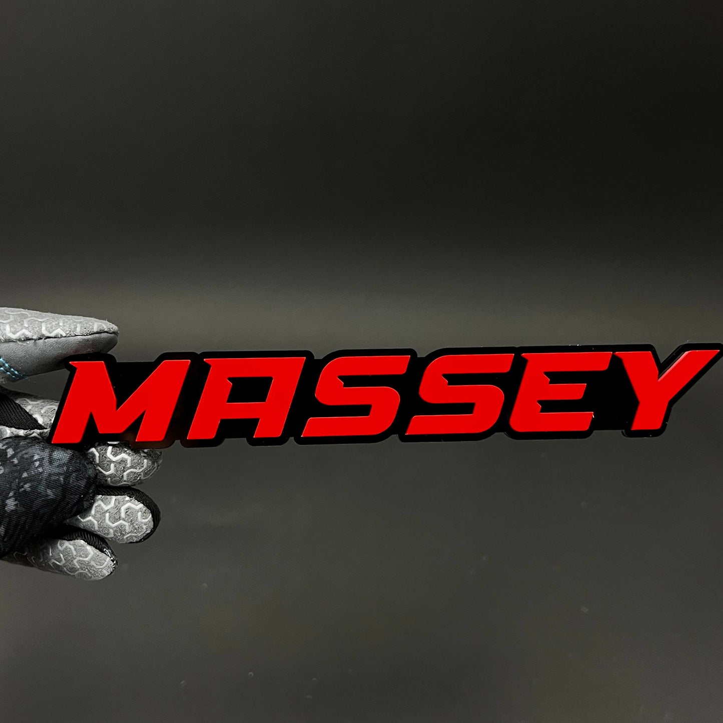 1PC MASSEY 3D Acrylic Badge - Car Truck Emblem Fender Tailgate Trunk Sticker