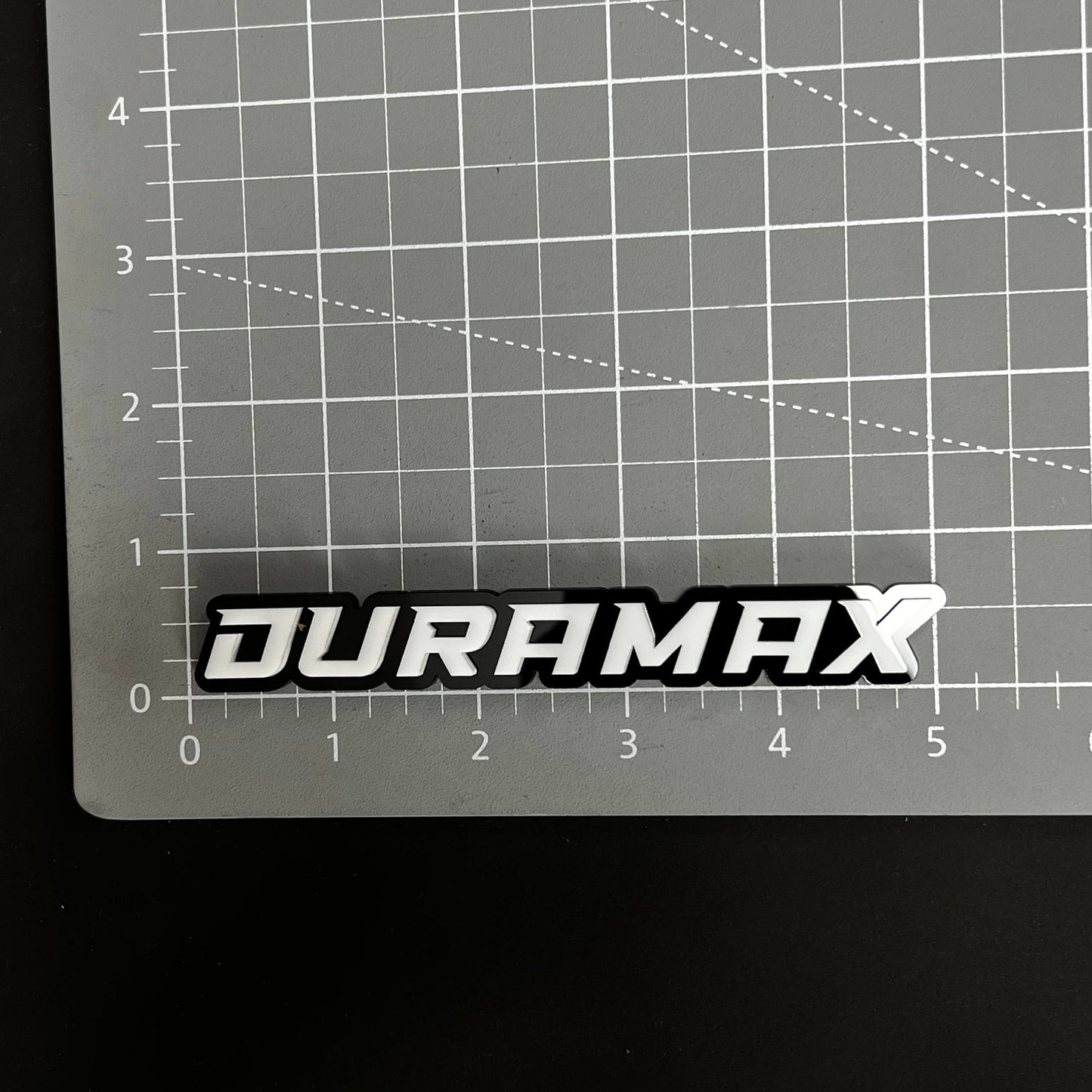 1PC DURAMAX 3D Acrylic Badge - Car Truck Emblem Fender Tailgate Trunk Sticker