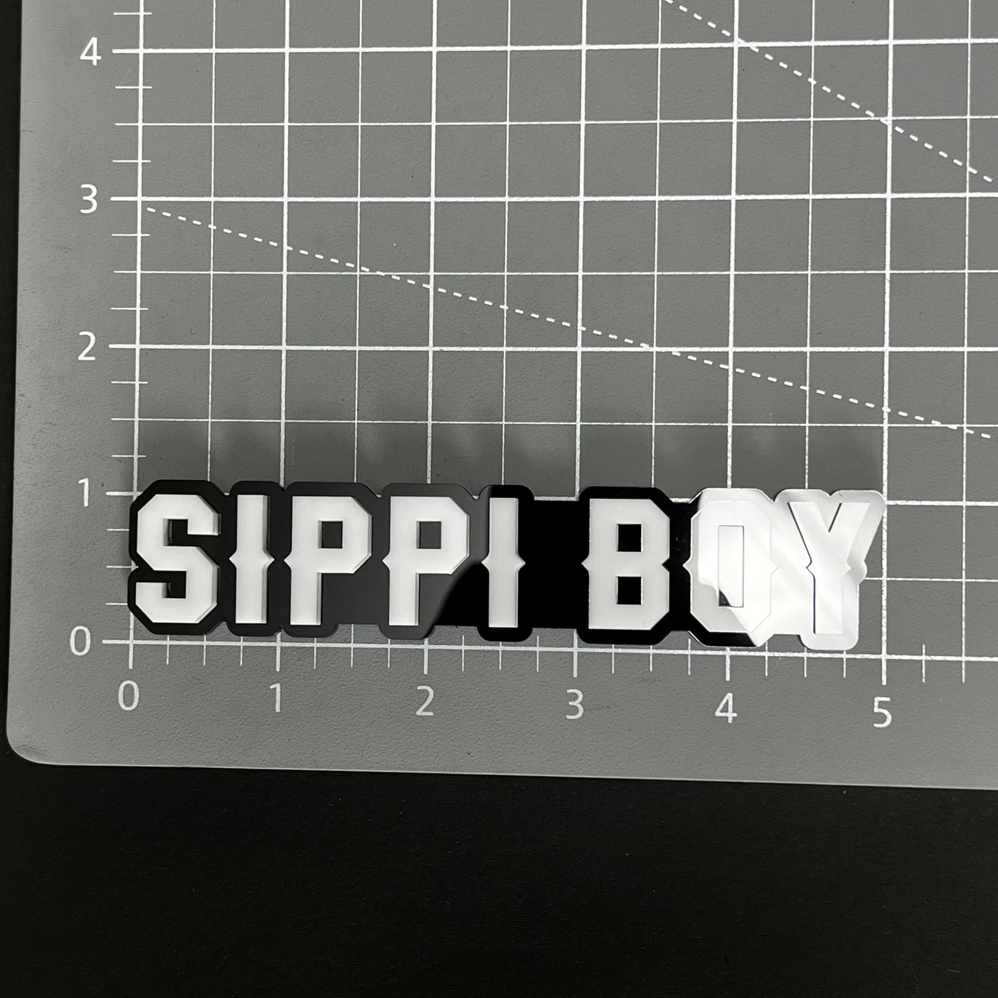 1PC SIPPI BOY 3D Acrylic Badge - Car Truck Emblem Fender Tailgate Trunk Sticker