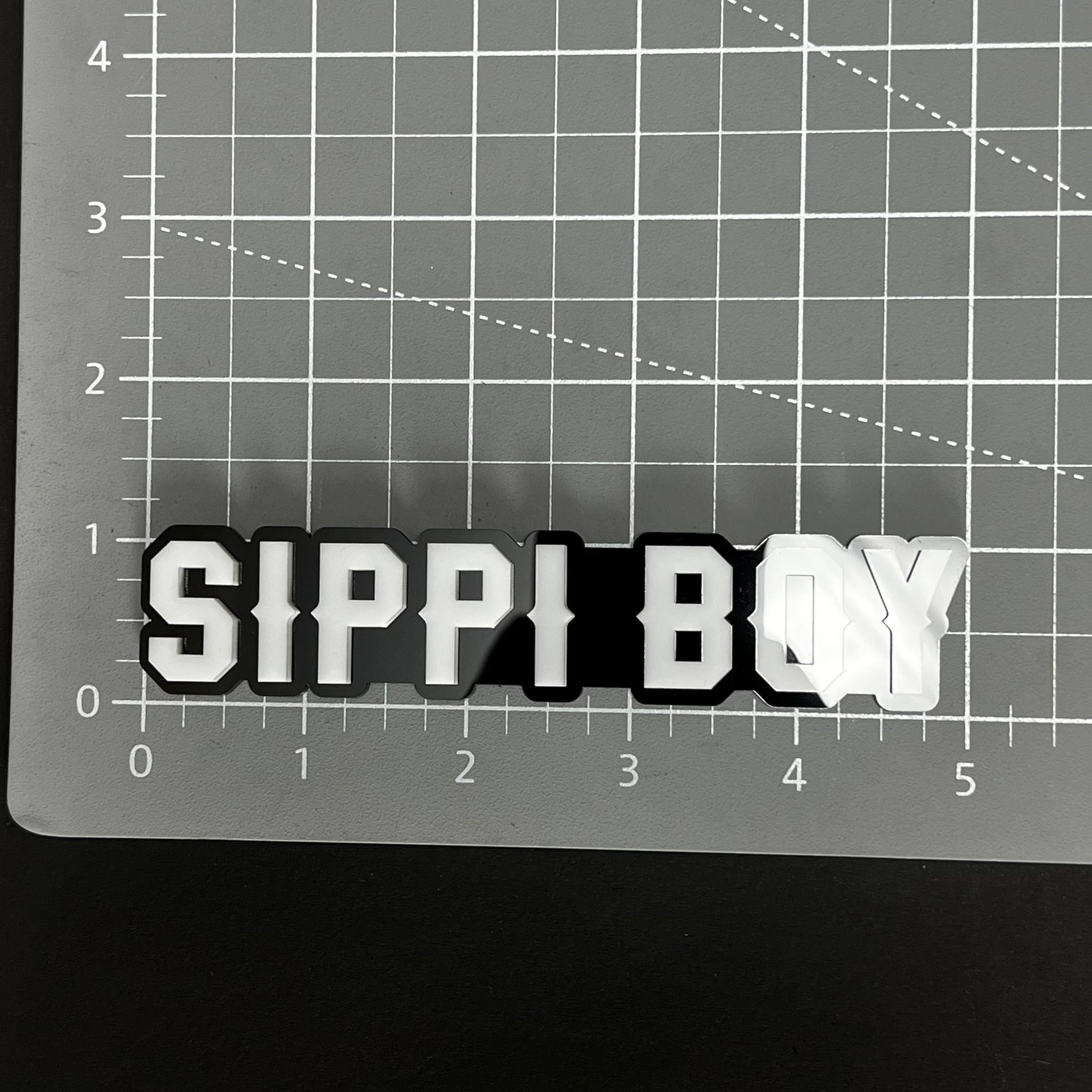 1PC SIPPI BOY 3D Acrylic Badge - Car Truck Emblem Fender Tailgate Trunk Sticker