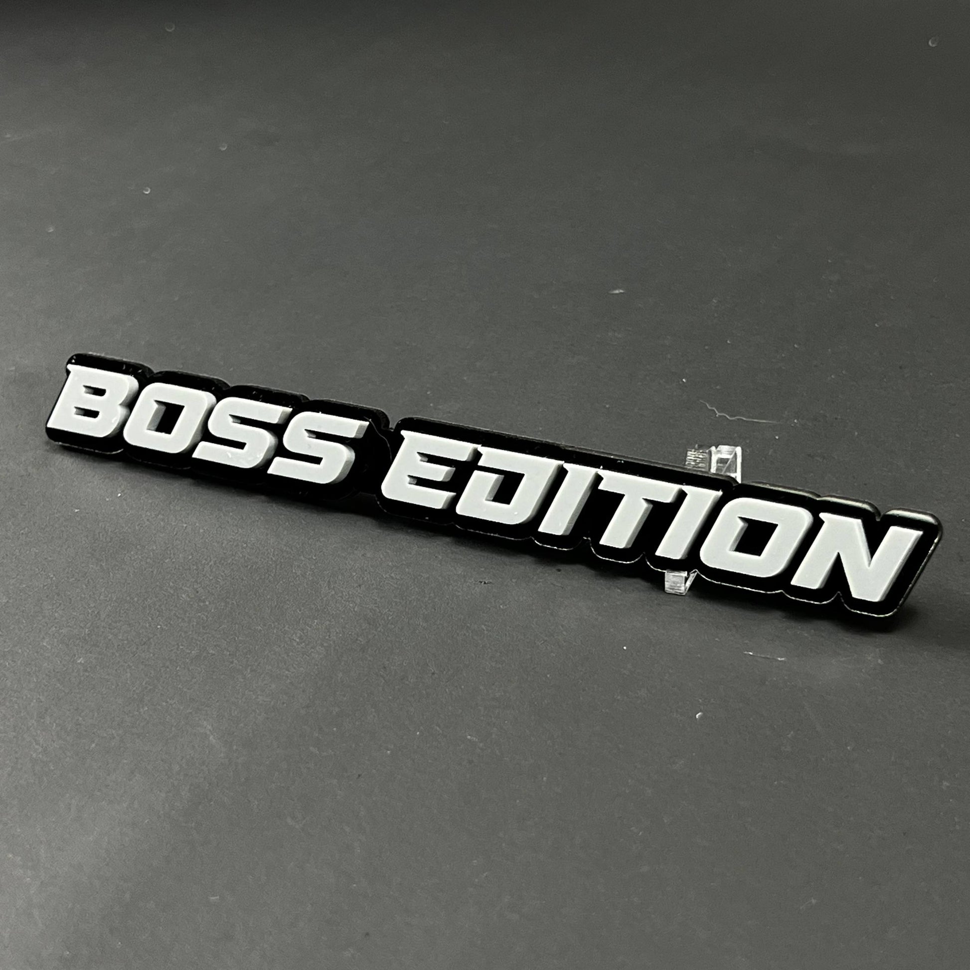 1PC BOSS EDITION 3D Acrylic Badge - Car Truck Emblem Fender Sticker