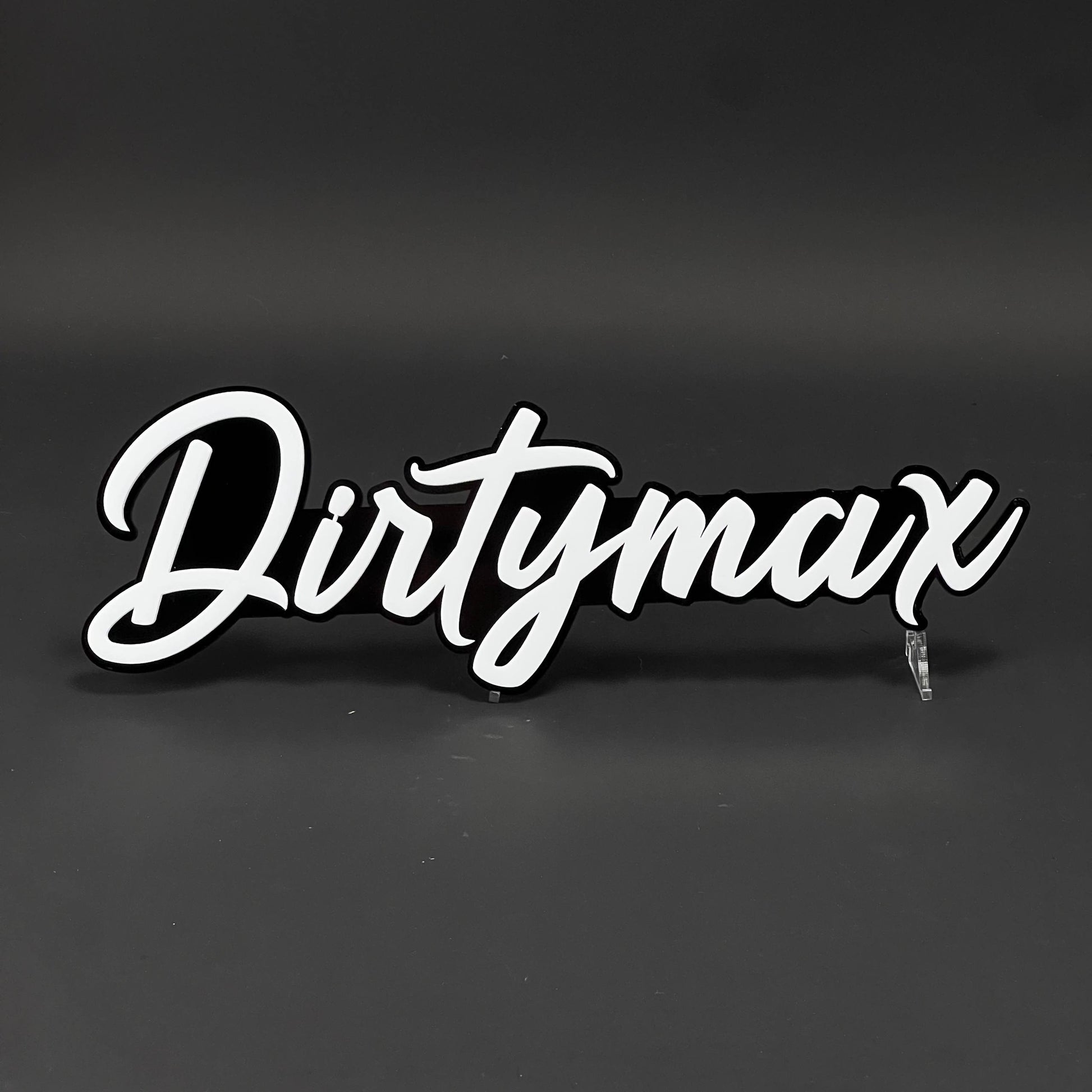 1PC DIRTYMAX 3D Acrylic Badge - Car Truck Emblem Fender Tailgate Trunk Sticker