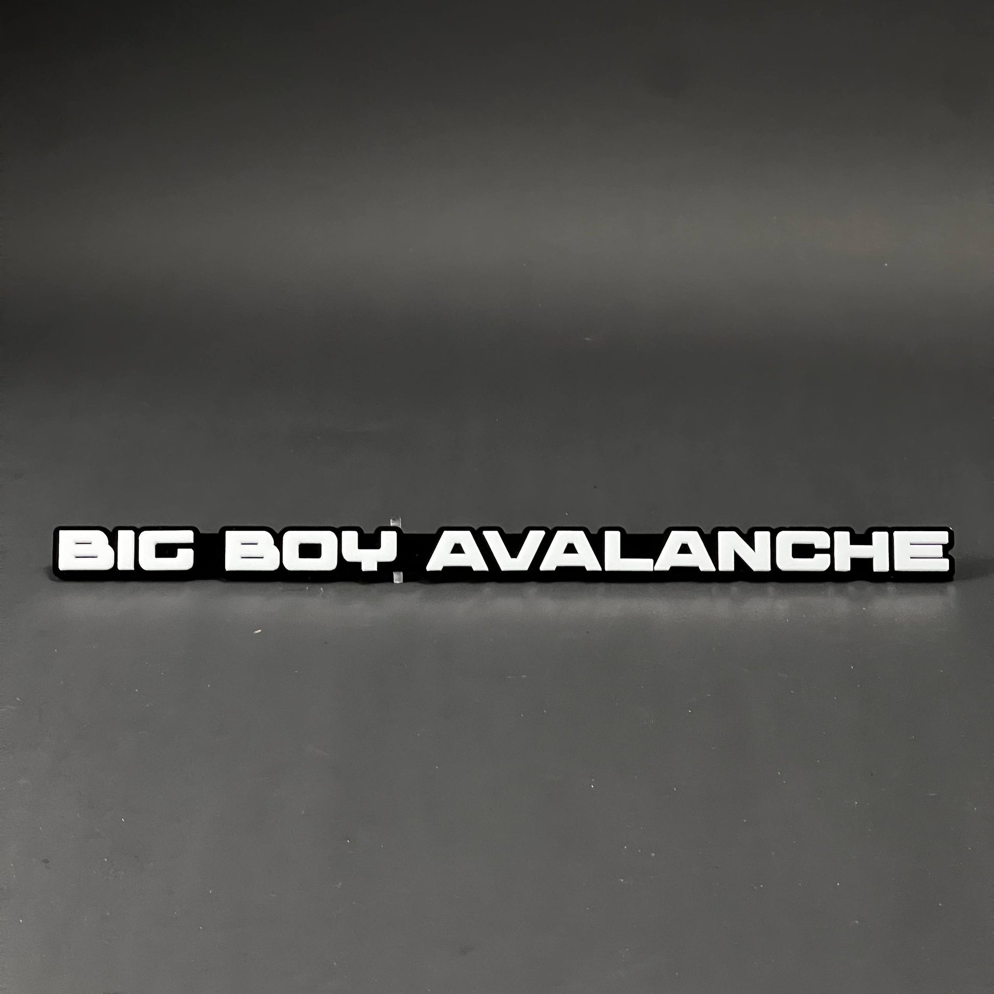 1PC BIG BOY AVALANCHE 3D Acrylic Badge - Car Truck Emblem Fender Sticker