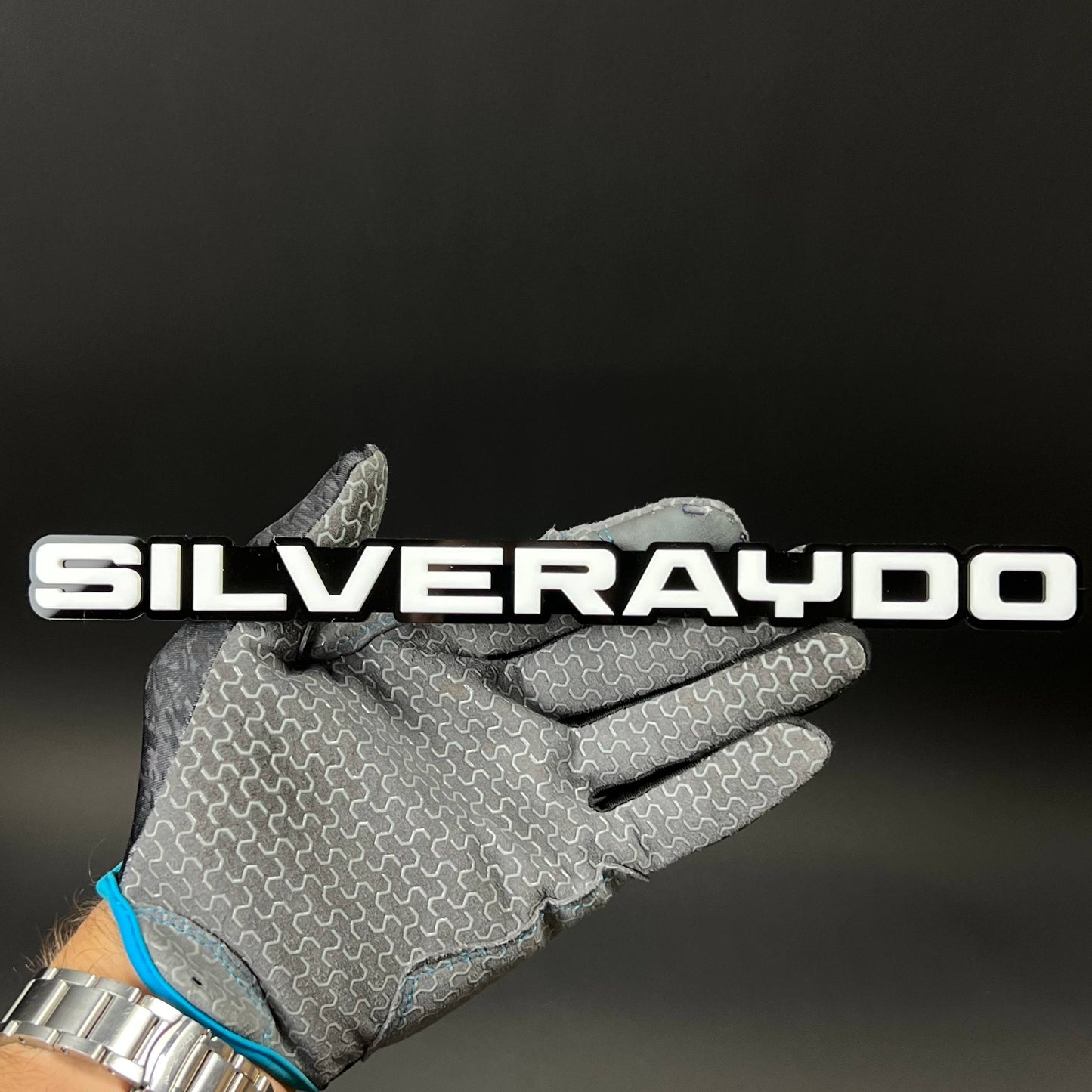 1PC SILVERAYDO 3D Acrylic Badge - Car Truck Emblem Fender Tailgate Trunk Sticker