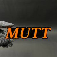 1PC MUTT 3D Acrylic Badge - Car Truck Emblem Fender Tailgate Trunk Sticker