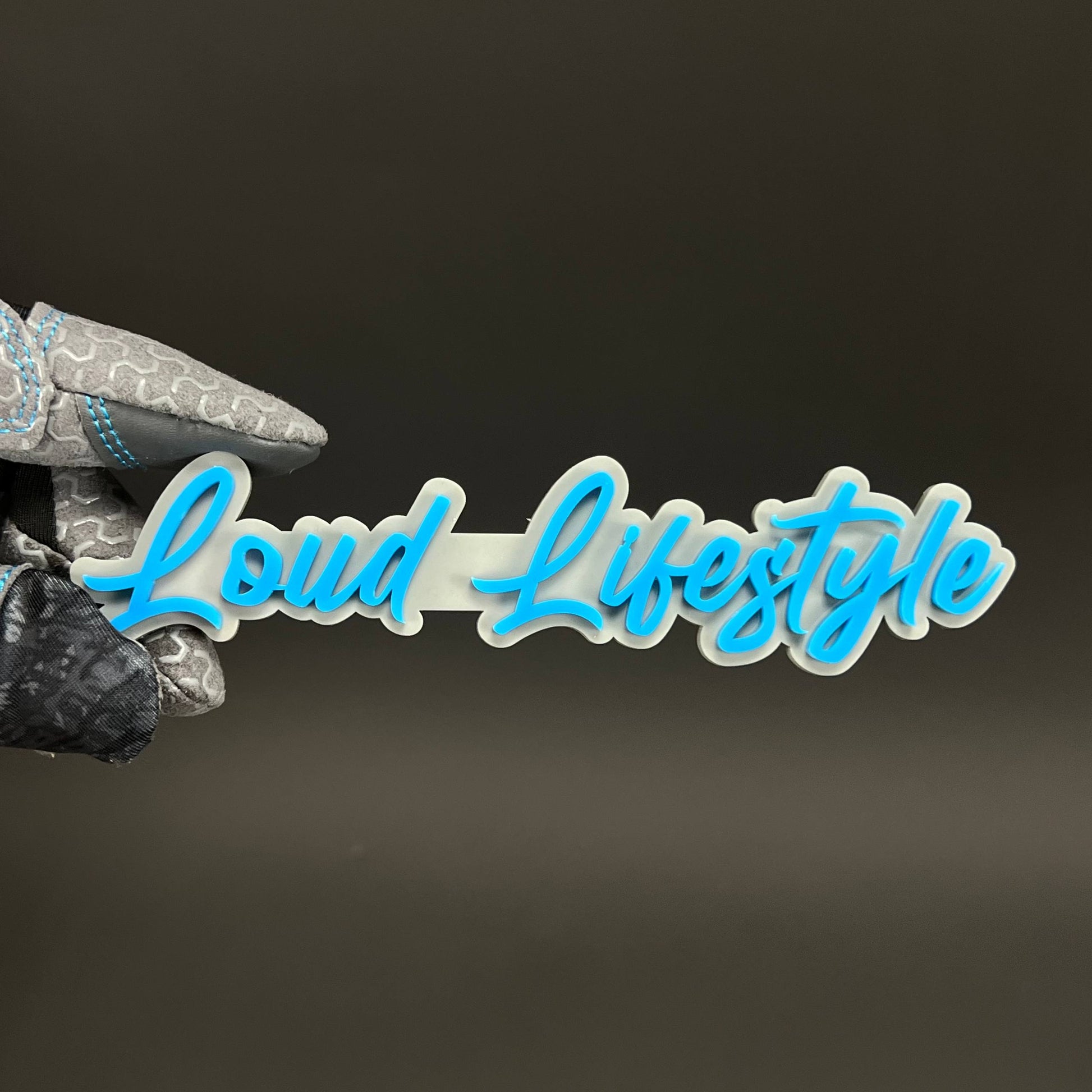 1PC Loud Lifestyle 3D Acrylic Badge - Car Truck Emblem Fender Sticker