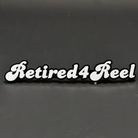 1PC Retired4Reel 3D Acrylic Badge - Car Truck Emblem Fender Sticker