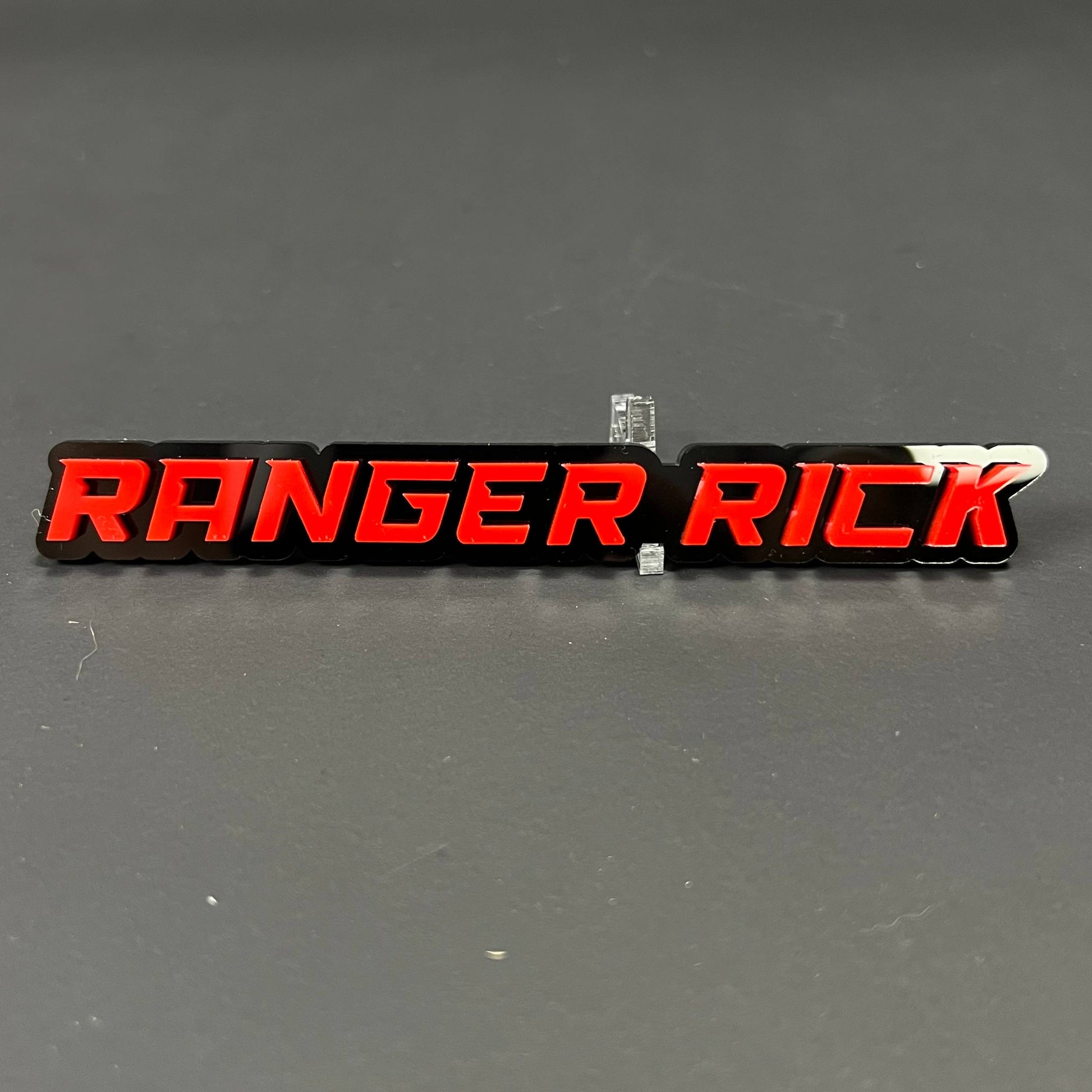 1PC RANGER RICK 3D Acrylic Badge - Car Truck Emblem Fender Sticker