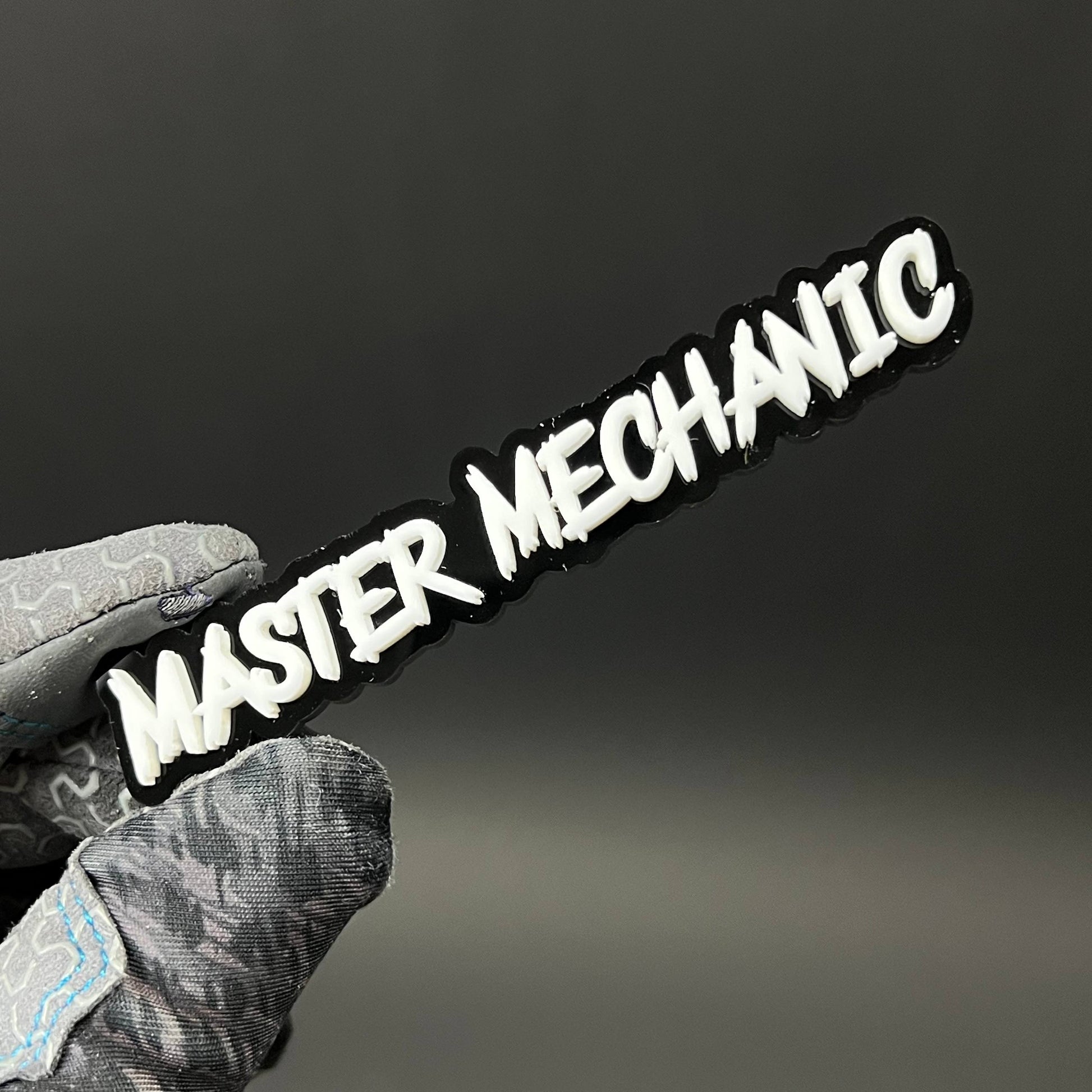 1PC MASTER MECHANIC 3D Acrylic Badge - Car Truck Emblem Fender Sticker