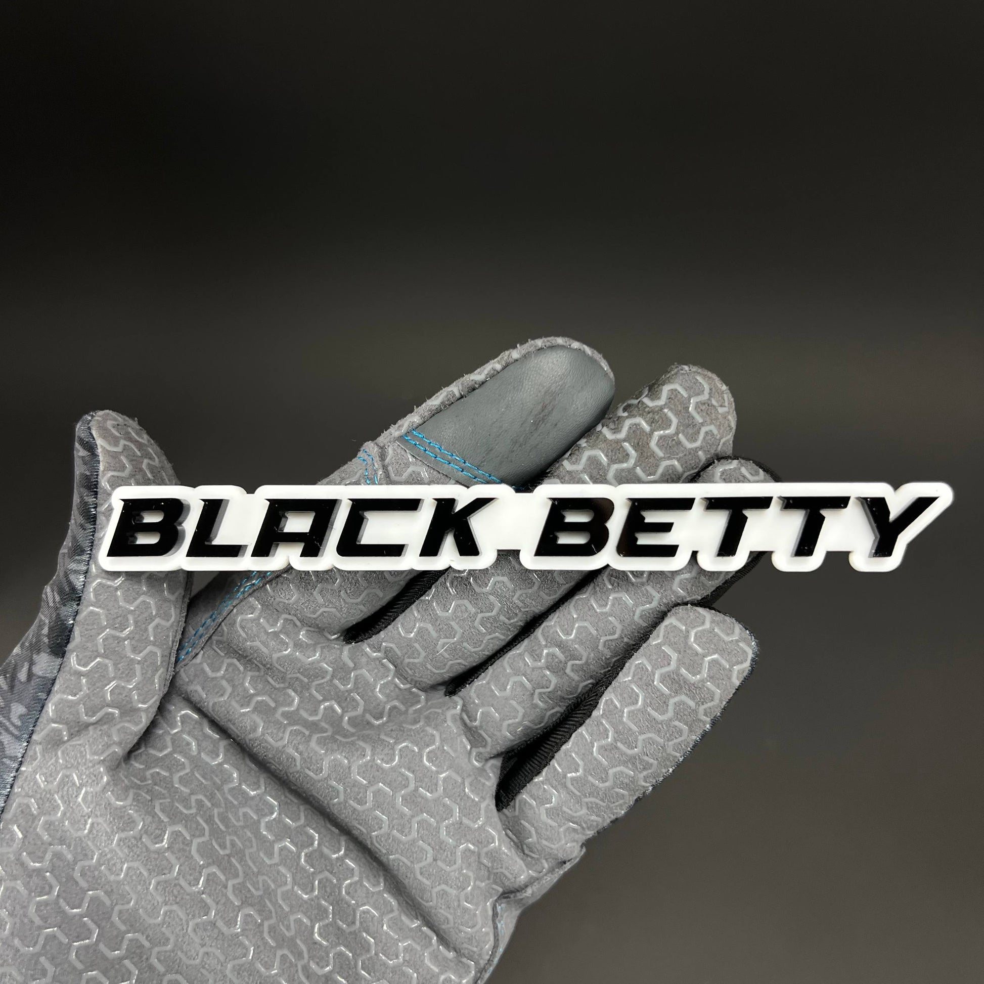 1PC Black Betty 3D Acrylic Badge - Car Truck Emblem Fender Sticker