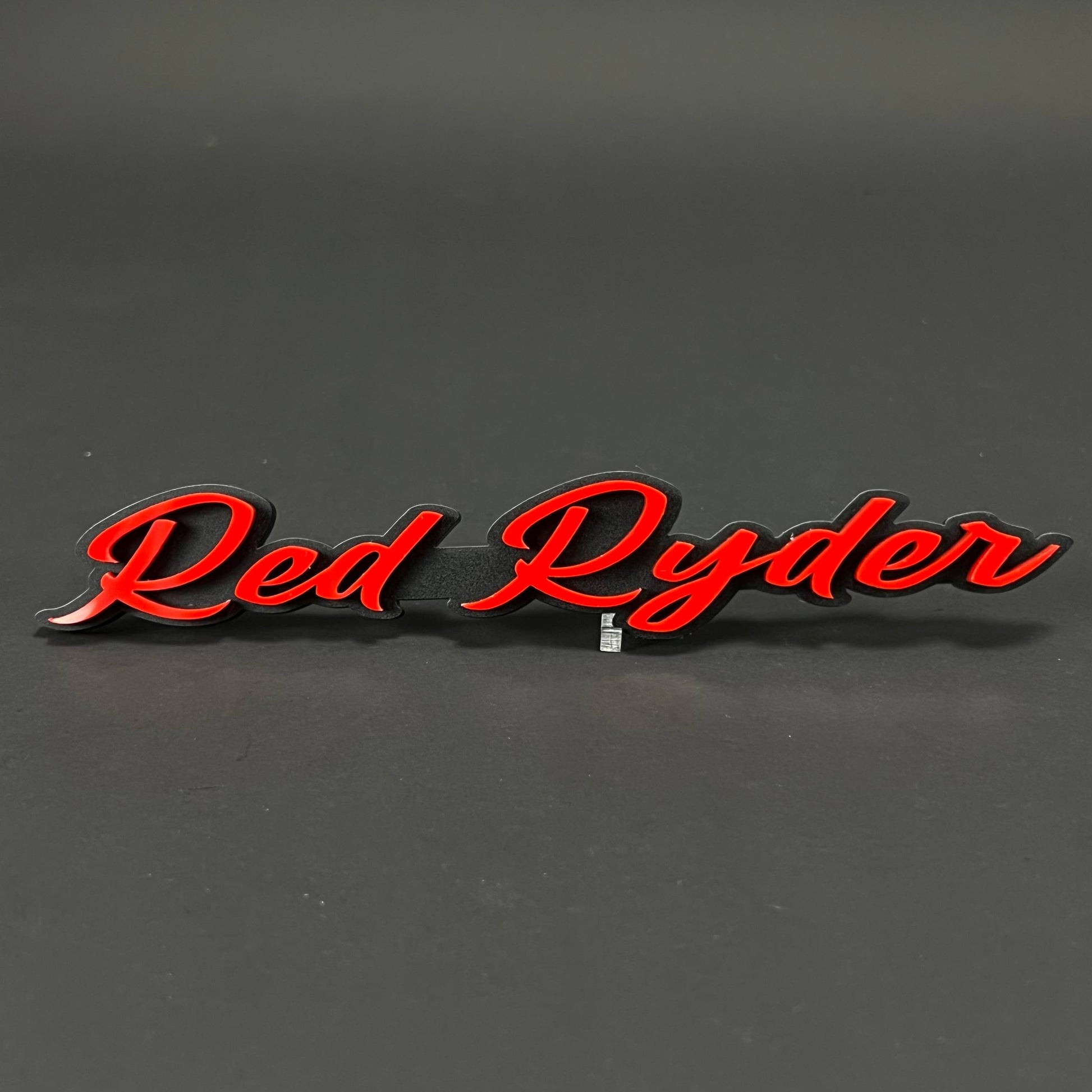 1PC Red Ryder 3D Acrylic Badge - Car Truck Emblem Fender Tailgate Trunk Sticker