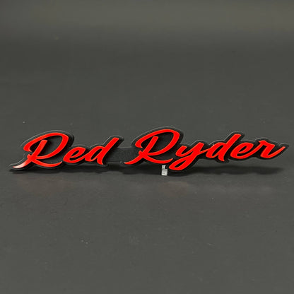 1PC Red Ryder 3D Acrylic Badge - Car Truck Emblem Fender Tailgate Trunk Sticker