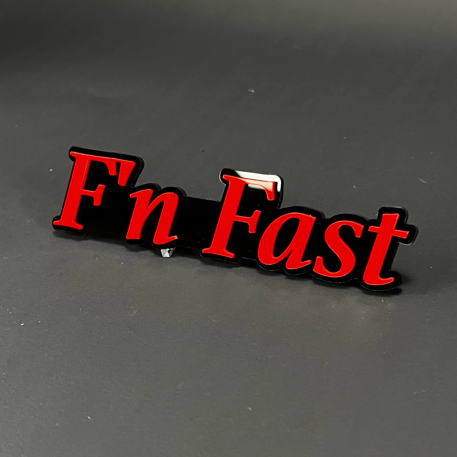 1PC F'n Fast 3D Acrylic Badge - Car Truck Emblem Fender Tailgate Trunk Sticker