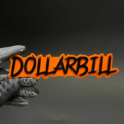1PC DOLLARBILL 3D Acrylic Badge - Car Truck Emblem Fender Tailgate Trunk Sticker